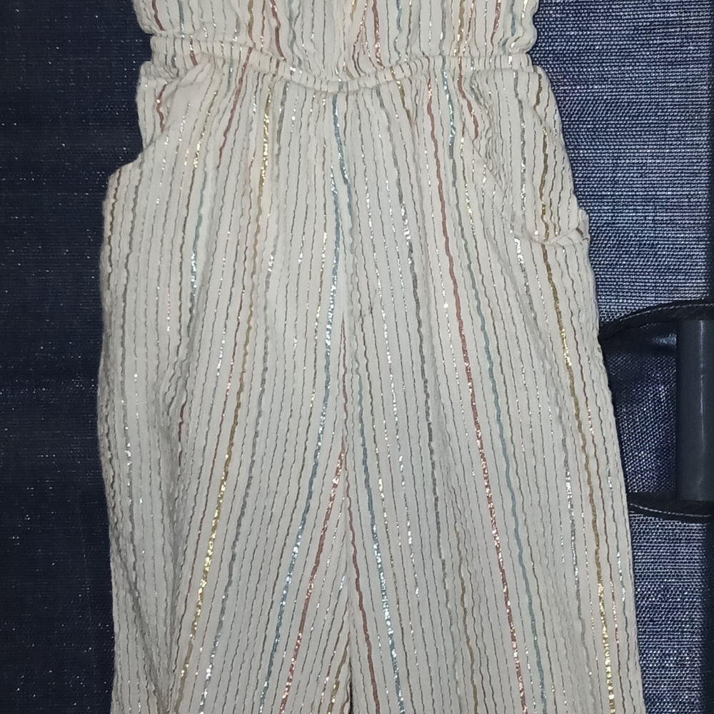 Striped Cream Kids Bottoms